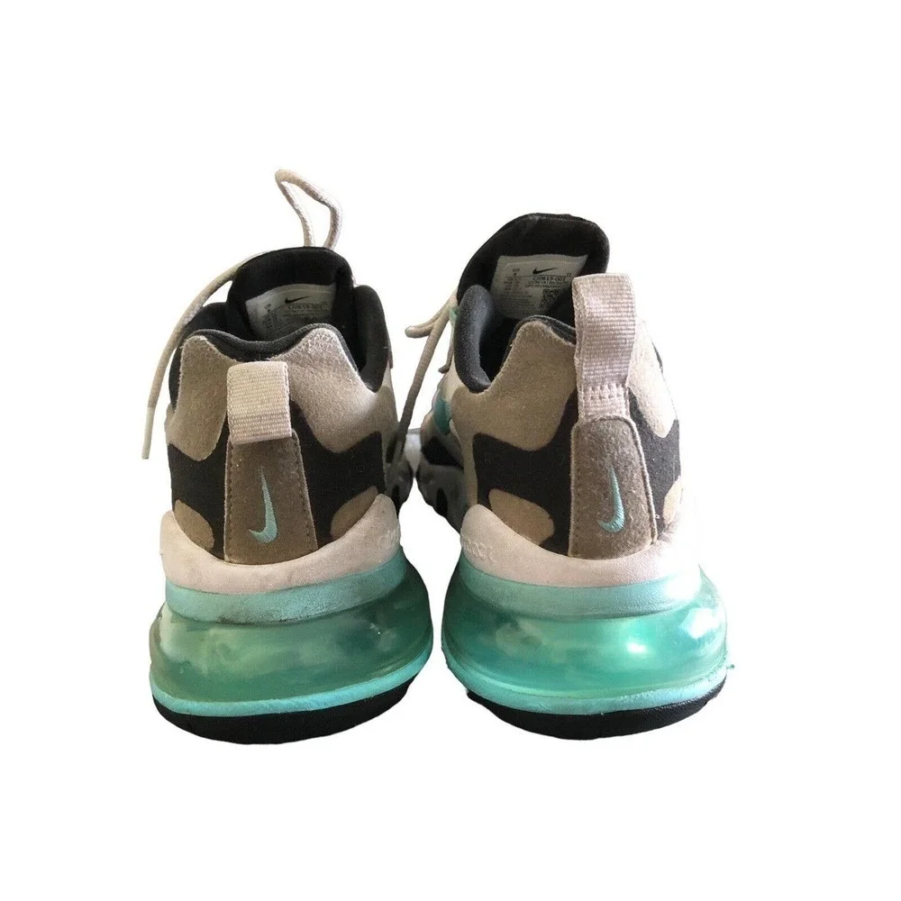 Nike Air Max 270 React Women’s Shoes White Aurora Green Black CJ0619 001 Sz 8